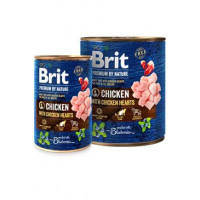 Brit Premium Dog by Nature  konz Chicken & Hearts 400g