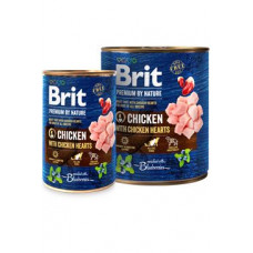 Brit Premium Dog by Nature  konz Chicken & Hearts 400g