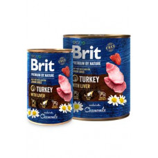 Brit Premium Dog by Nature  konz Turkey & Liver 400g