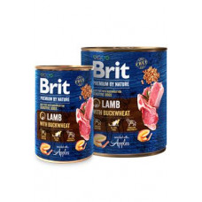 Brit Premium Dog by Nature  konz Lamb & Buckwheat 400g