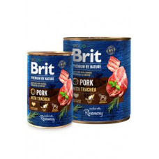 Brit Premium Dog by Nature  konz Pork & Trachea 400g