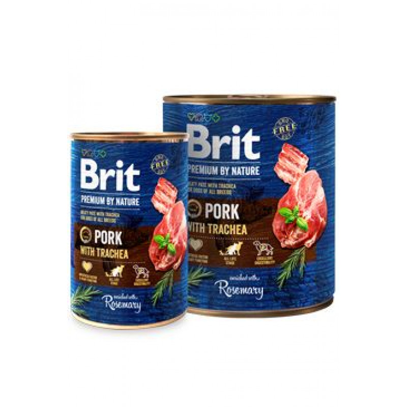 Brit Premium Dog by Nature  konz Pork & Trachea 400g