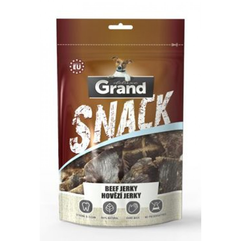 GRAND Suš. Deluxe Hovězí jerky pochoutka pro psy 100g