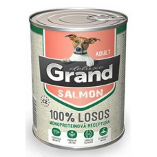 GRAND konz. deluxe pes  losos adult 400g