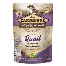 Carnilove Cat Pouch Quail & Dandelion sterilized 85g