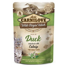 Carnilove Cat Pouch Duck Enriched With Catnip 85g