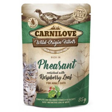 Carnilove Cat Pouch Pheasant & Raspberry Leaves 85g