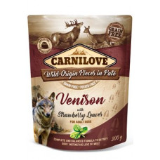 Carnilove Dog Pouch Paté Venison & Strawberry 300g