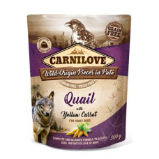 Carnilove Dog Pouch Paté Quail & Yellow Carrot 300g