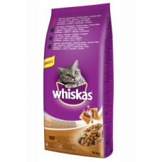 Whiskas Dry s hovězím masem a játry 14kg