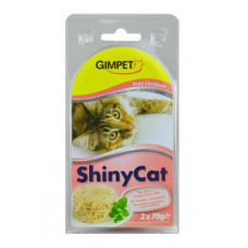 Gimpet kočka konz. ShinyCat  kuře/krab 2x70g