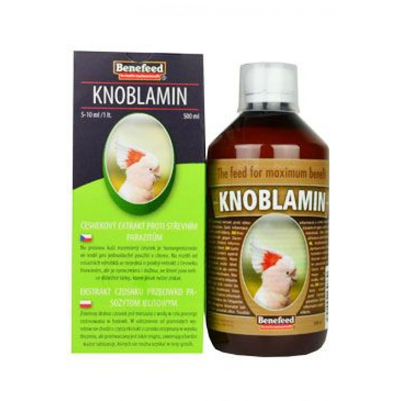 Knoblamin E pro exoty česnekový olej 500ml