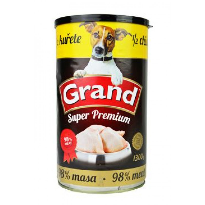 GRAND konz. pes Extra s 1/2 kuřete 1300g