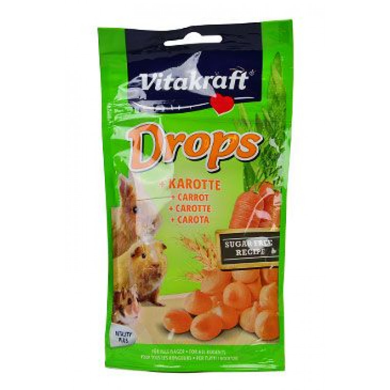 Vitakraft all Rodent poch. Carotties Drops 75g