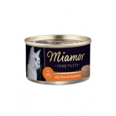 Miamor Cat Filet konzerva tuňák+křepel. vejce želé100g