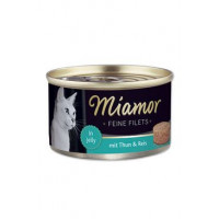 Miamor Cat Filet konzerva tuňák+rýže v želé 100g