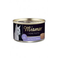 Miamor Cat Filet konzerva tuňák+kalamáry v želé 100g