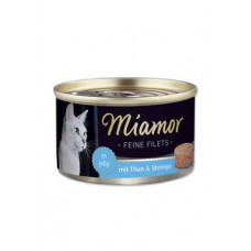 Miamor Cat Filet konzerva tuňák+krevety v želé 100g