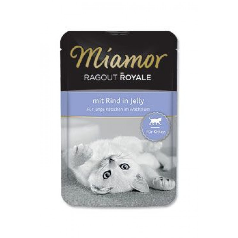 Miamor Cat Ragout Junior kapsa hovězí v želé 100g