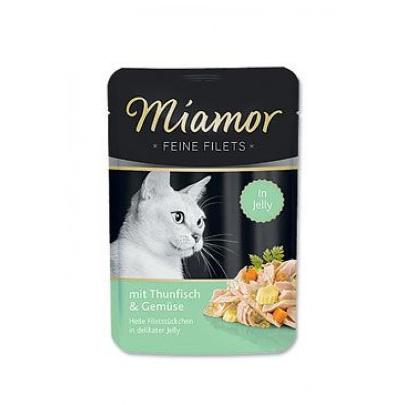 Miamor Cat Filet kapsa tuňák+zelenina v želé 100g