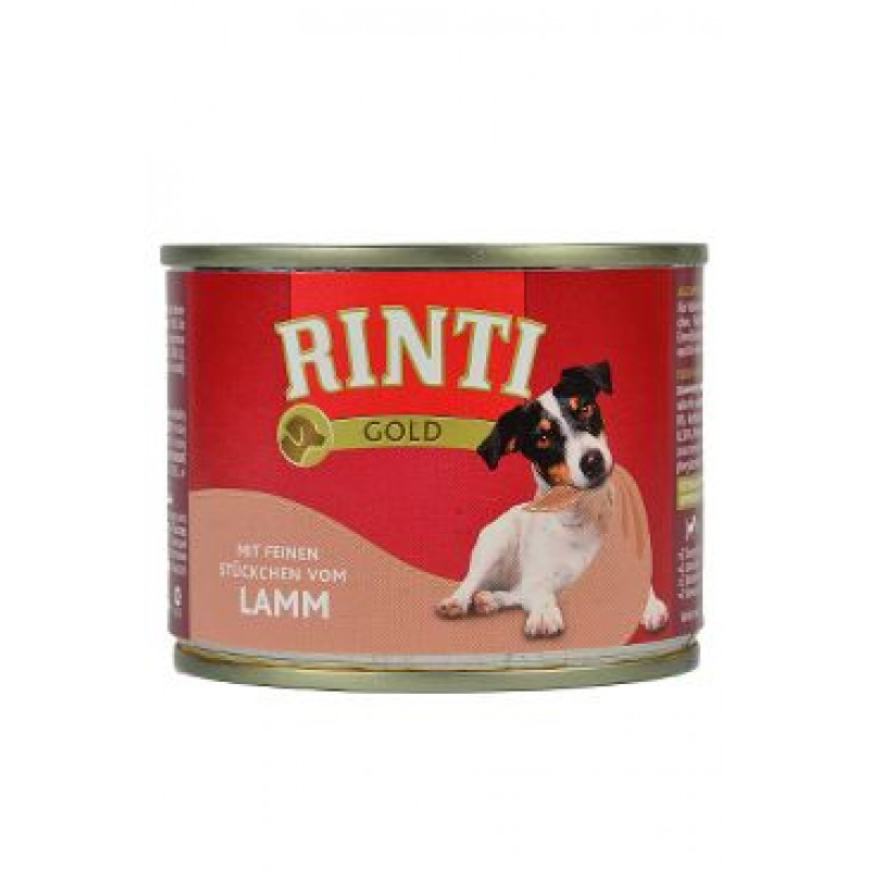 Rinti Dog Gold konzerva jehně 185g