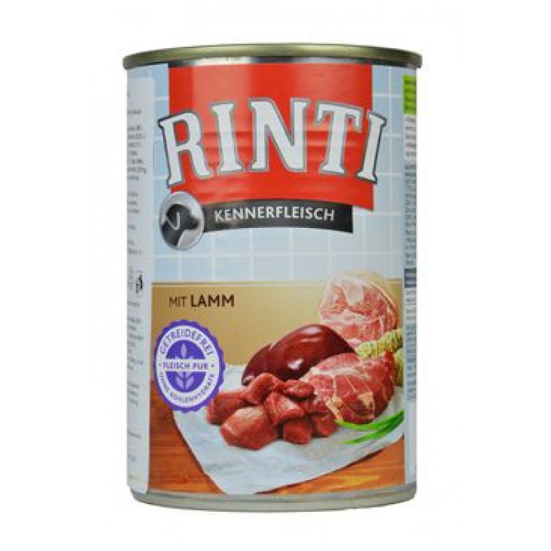 Rinti Dog Kennerfleisch konzerva jehně 400g