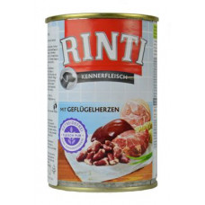 Rinti Dog Kennerfleisch konzerva drůbeží srdíčka 400g