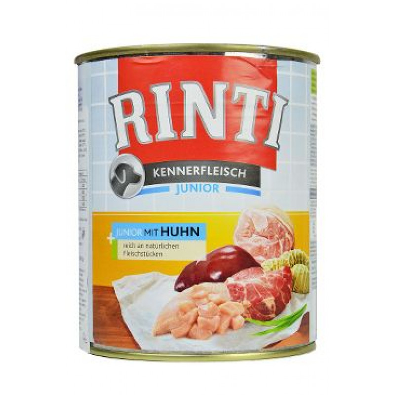 Rinti Dog Kennerfleisch konzerva Junior kuře 800g