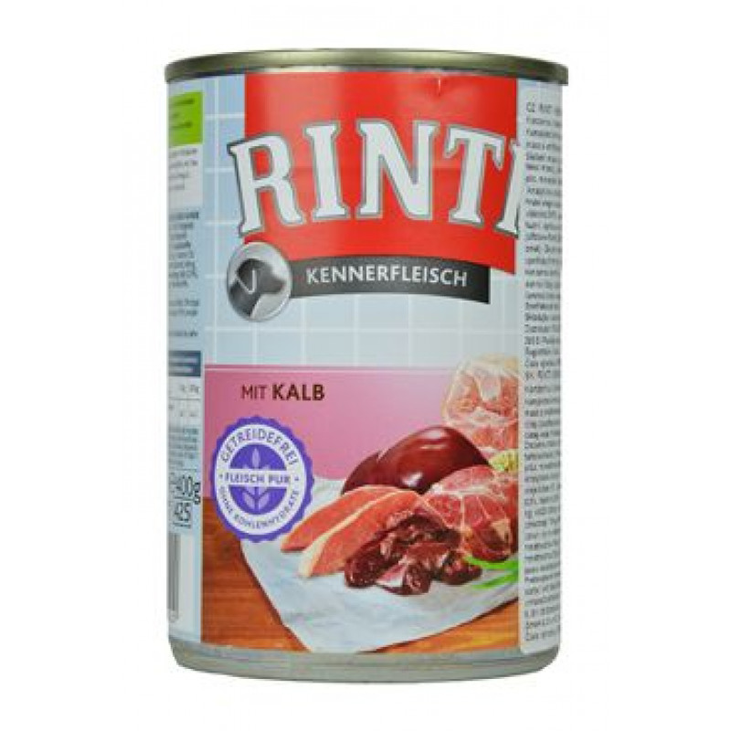 Rinti Dog Kennerfleisch konzerva telecí 400g