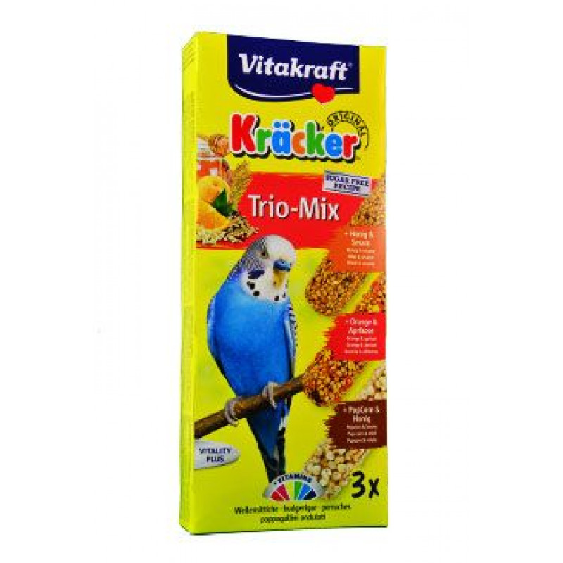 Vitakraft Bird Kräcker Andulka med/pom/popcorn tyč 3ks