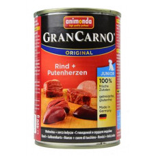 Animonda pes GRANCARNO konz. JUNIOR hov/krůt srdc 400g