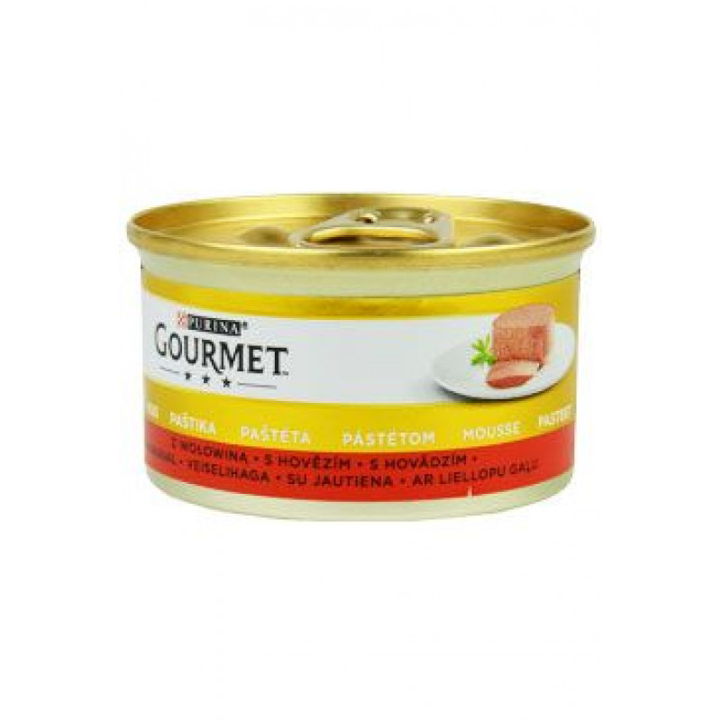 Gourmet Gold konz. kočka pašt. jemná s hovězím 85g