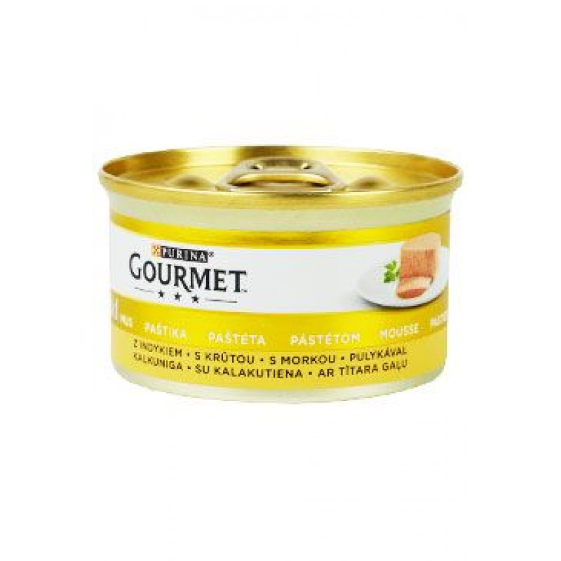 Gourmet Gold konz. kočka pašt. jemná krůta 85g