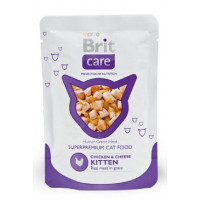 Brit Care Cat kapsa KITTEN Chicken & Cheese Pouch 80g