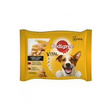 Pedigree kapsa masový výběr s mrkví ve šťávě 4x100g