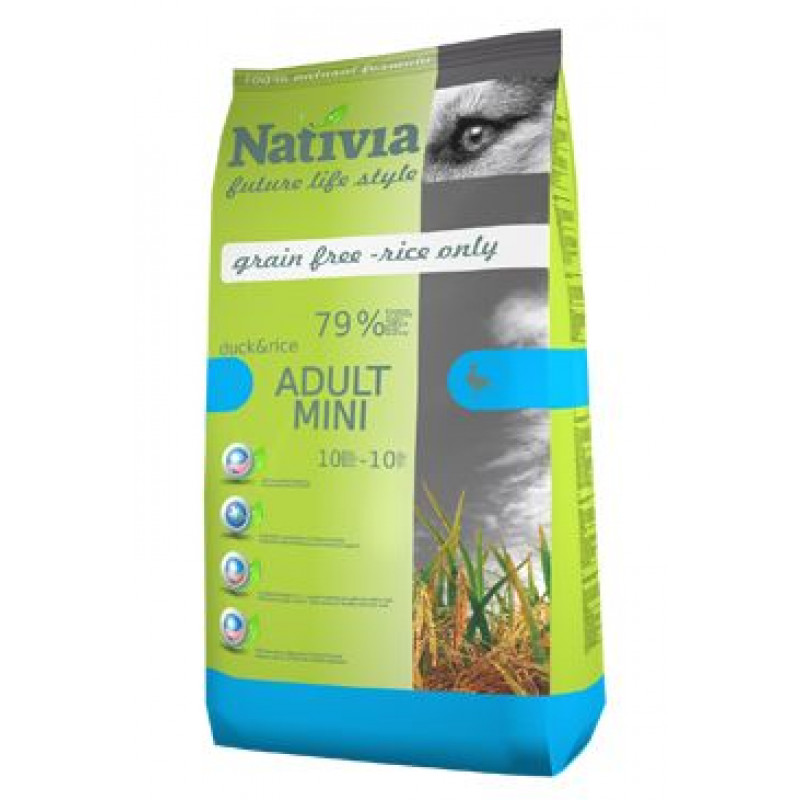 Nativia Dog Adult Mini Duck&Rice 3kg