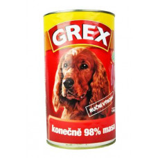 GREX konz. pes hovězí 1280g