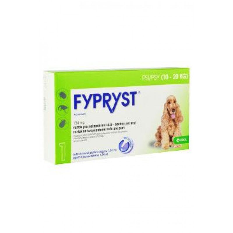 Fypryst Spot-on Dog M sol 1x1,34ml (10-20kg)