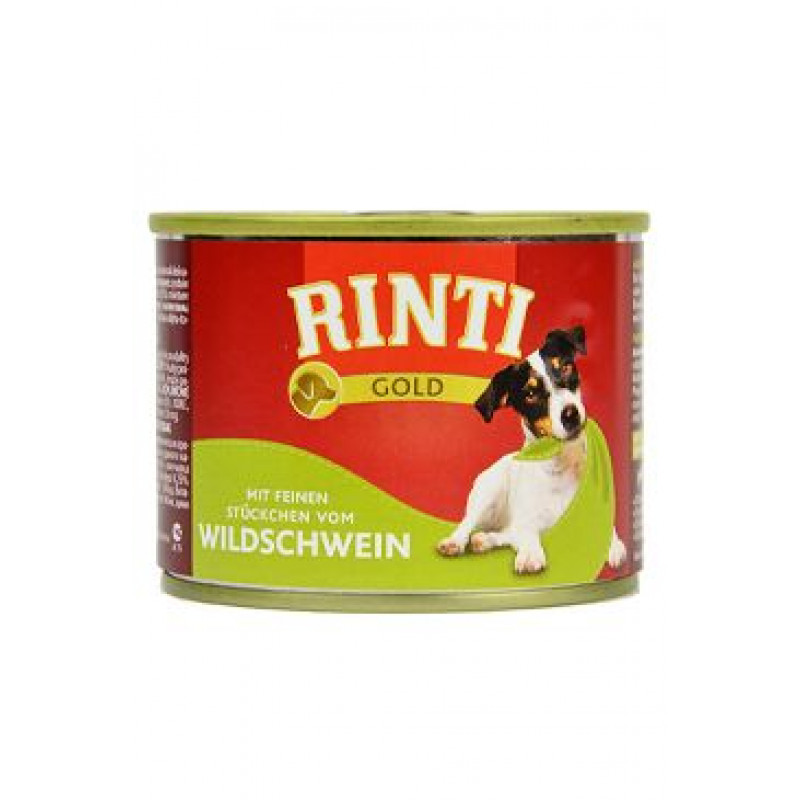 Rinti Dog Gold konzerva divočák 185g