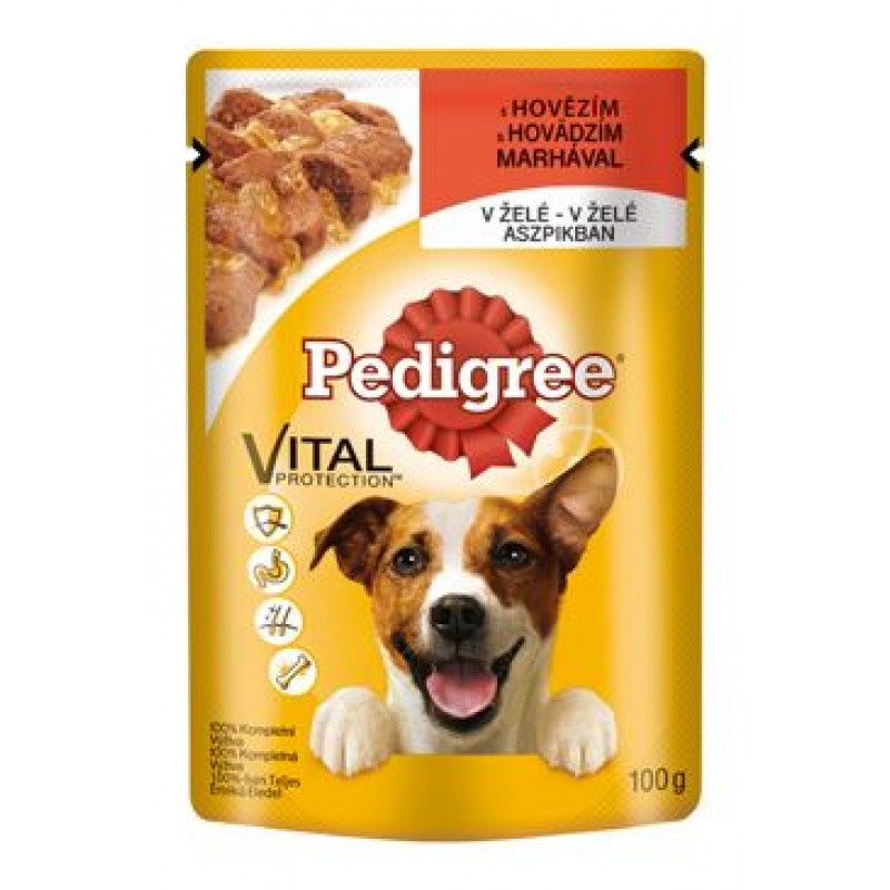 Pedigree kapsa Adult hovězí v želé 100g