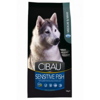 CIBAU Adult Sensitive Fish&Rice 12kg+2kg ZDARMA