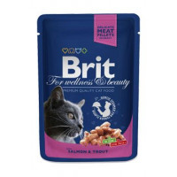 Brit Premium Cat kapsa with Salmon & Trout 100g