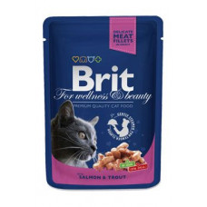 Brit Premium Cat kapsa with Salmon & Trout 100g