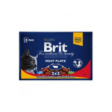 Brit Premium Cat kapsa Meat Plate 400g (4x100g)