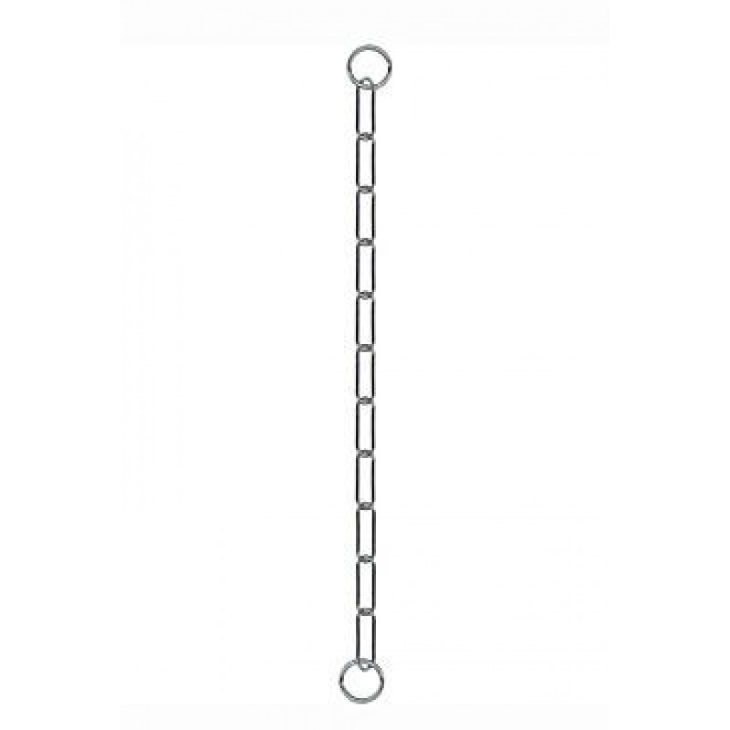 Obojek kovový stahovák dlouhá oka 1-řadý 55cm