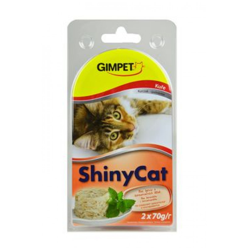 Gimpet kočka konz. ShinyCat  kuře 2x70g