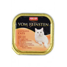 Animonda paštika pro Kastráty  krůta/losos kočka 100g