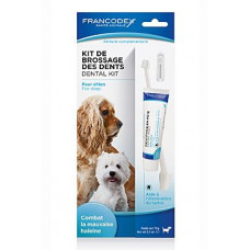 Francodex Dental Kit zubní pasta 70g+kartáček pro psy