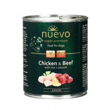 Nuevo pes junior kuřecí a hovězí konz. 800g