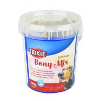 Trixie Soft Snack Bony MIX hověz, jehněč,losos 500g TR